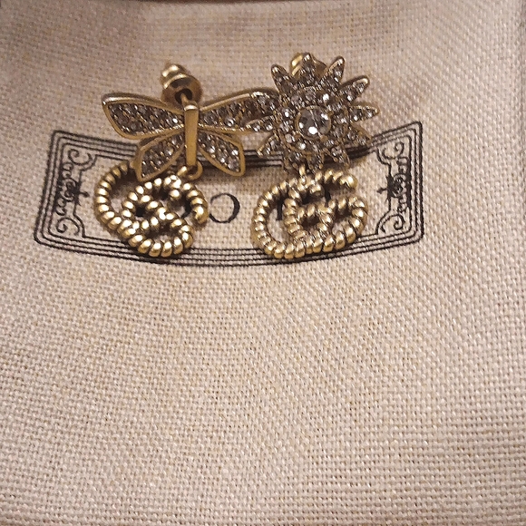 GUCCI VINTAGE EARRINGS IN BOX - Picture 1 of 6